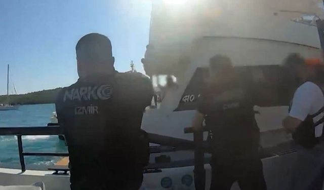 Yunanistan'dan İzmir'e gelen tekneye uyuşturucu operasyonu