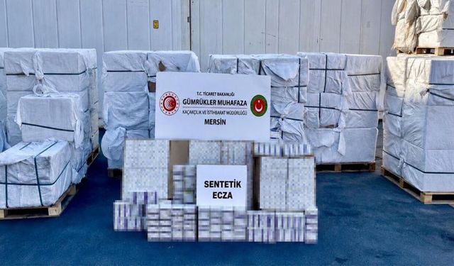 Mersin Limanı'nda dev ilaç operasyonu