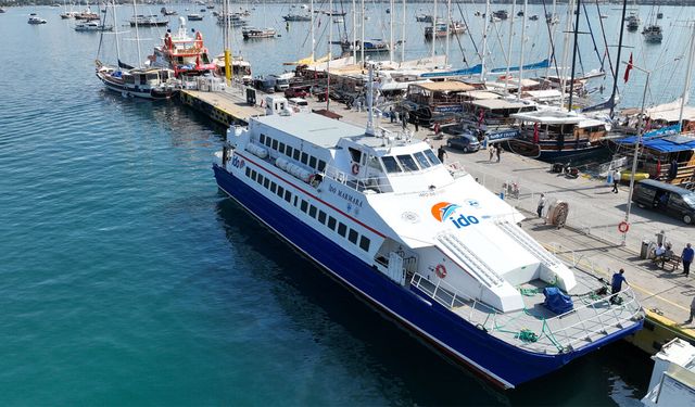 İDO, Midilli’ye üçüncü uluslararası hattını Akçay’dan açtı
