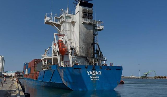 Dronla vurulan Türk gemisi Samsun'da
