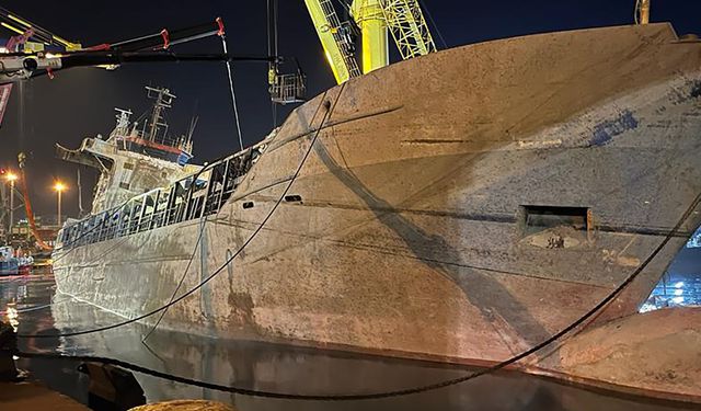 Yan yatan SEA EAGLE Aliağa’ya gidiyor