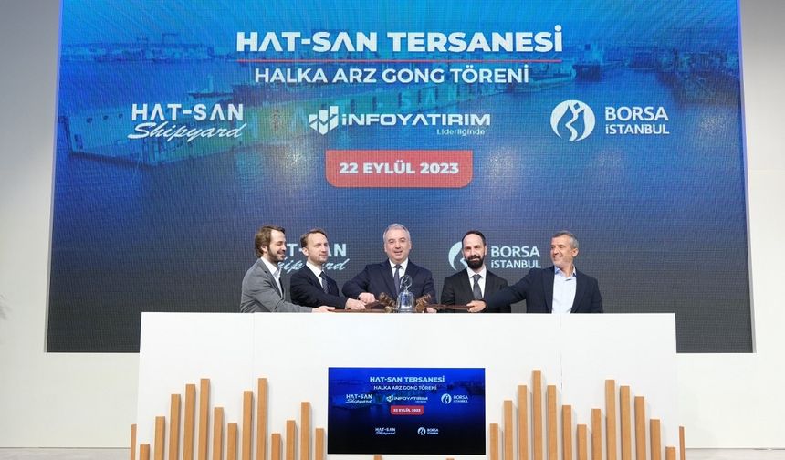Borsa İstanbul’da gong Hat-San Tersanesi için çaldı