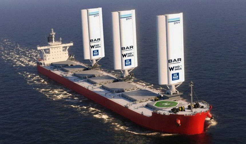 Yelken kullanan gemide yakıt kullanımı ve karbon emisyonları azaldı