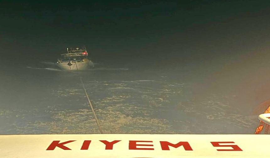 Dalaman açıklarında tekne arızası