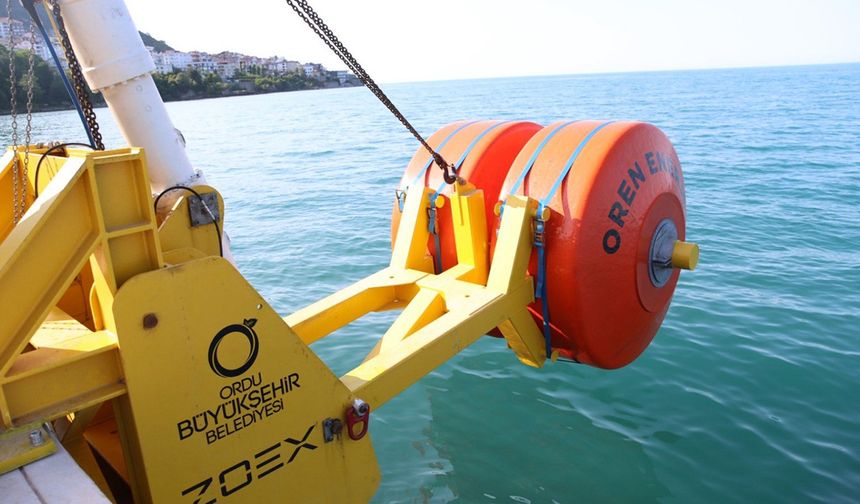 Ordu'da dalgalardan enerji üretiliyor