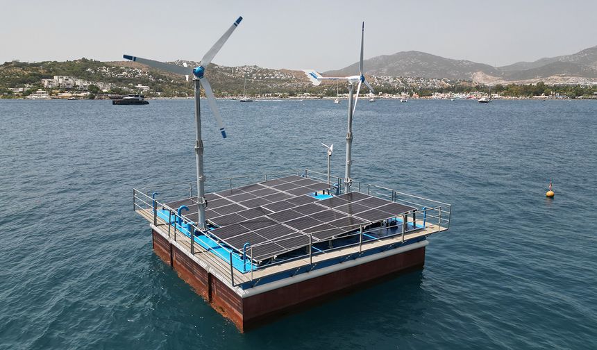 Bodrum Belediyesi deniz suyunu güneş ve rüzgârla arıtmaya başladı