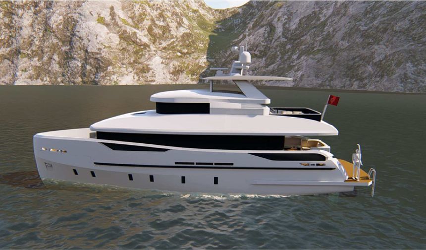 Milyonluk yat, suya indirildikten kısa süre sonra battı