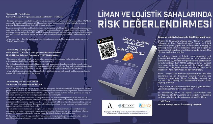 “Liman ve Lojistik Sahalarında Risk Değerlendirmesi” kitabı yayında