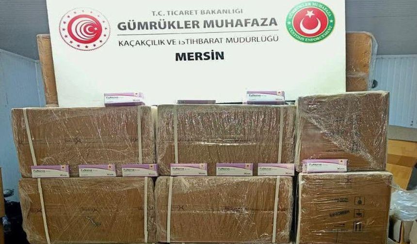 Mersin Limanı’nda 280 bin sentetik hap ele geçirildi