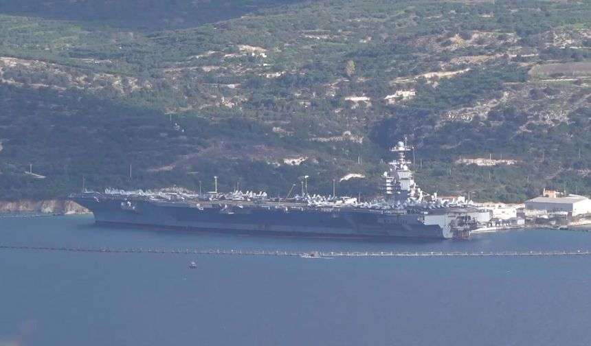 USS Gerald R. Ford, Girit’ten Doğu Akdeniz’e açıldı