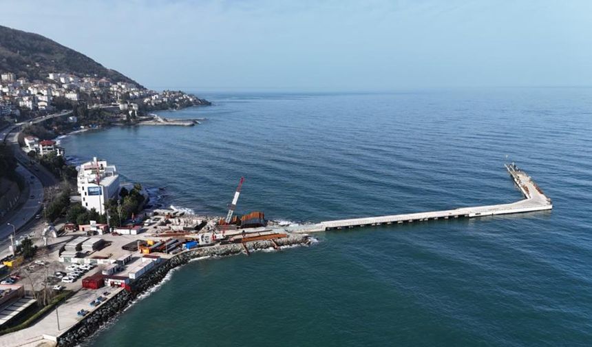 Altınordu Atatürk Rıhtımı'nı uzatma çalışmaları sürüyor