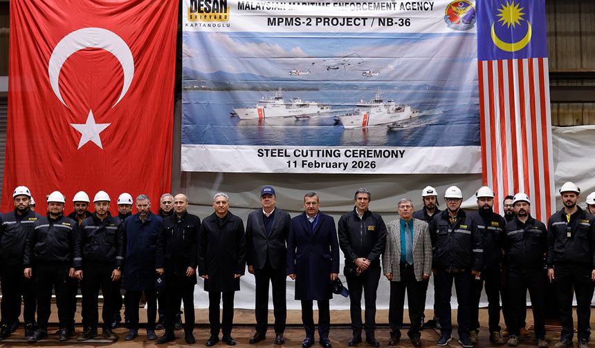 DESAN’ın Malezya için inşa ettiği 2. geminin sac kesme töreni gerçekleşti