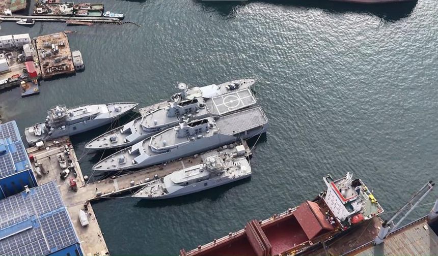 Katar için üretilen hücumbotlar suya indirildi