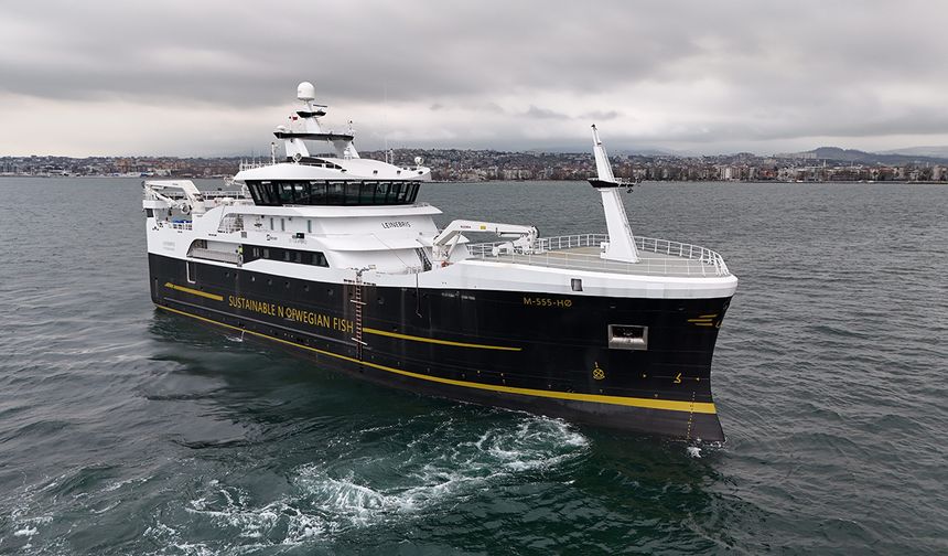 Tersan Tersanesi, balıkçı gemisi NB1116 ‘Leinebris’i teslim etti