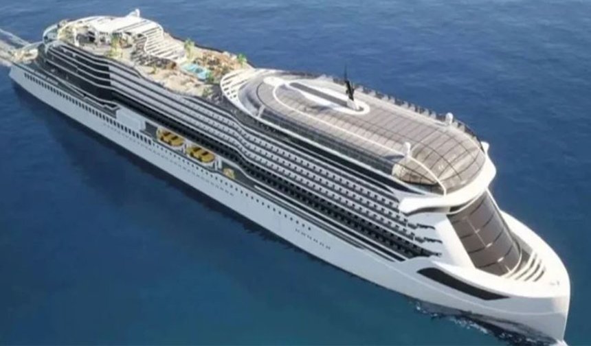 Dev gemi sulara iniyor: Bin 856 yolcuyu pillerle taşıyacaklar