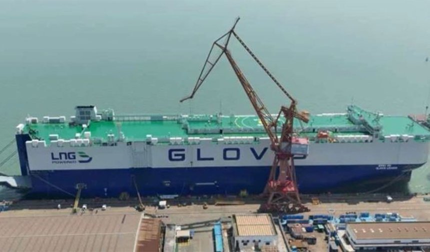 Çin dünyanın ilk 10 bin araç kapasiteli gemisini inşa etti