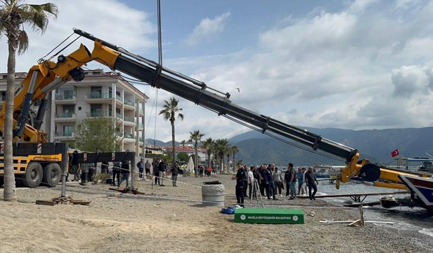 Marmaris'te tekne vinci faciası: 1 işçi hayatını kaybetti