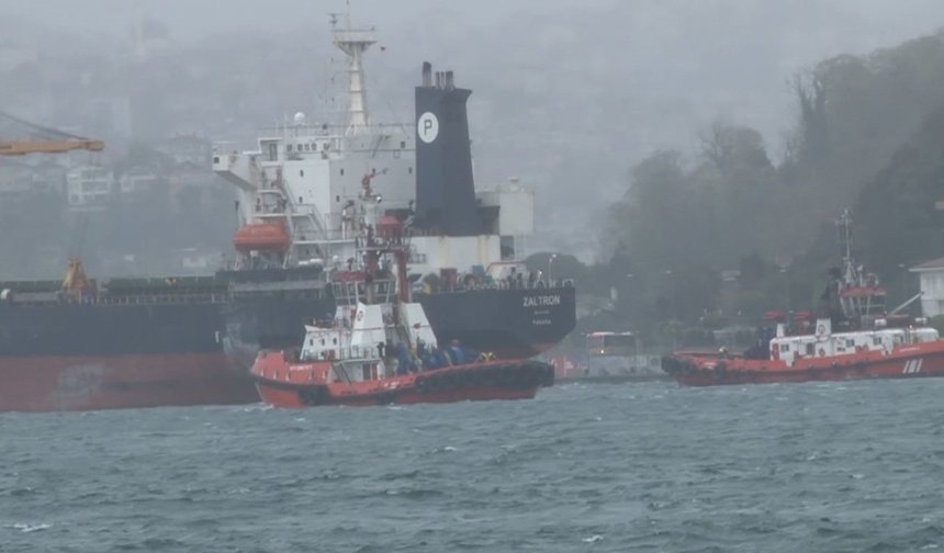 İstanbul Boğazı’nda arıza yapan gemi kurtarıldı