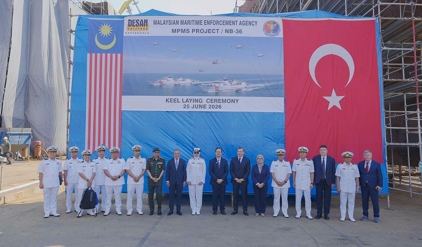 DESAN, Malezya için inşa ettiği ikinci gemiyi kızağa koydu