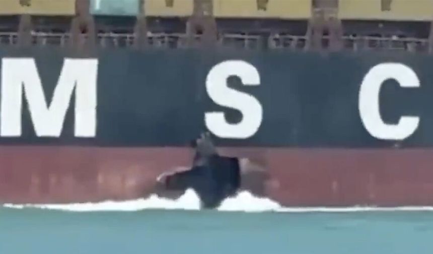 MSC gemisi Irak açıklarında vuruldu