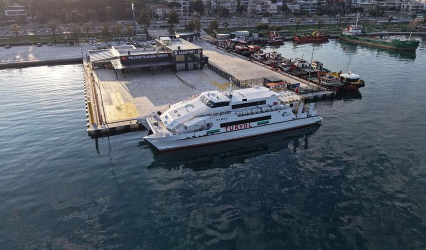 Aliağa-Midilli seferlerine yoğun ilgi: 3,5 ayda 25 bin yolcu taşındı