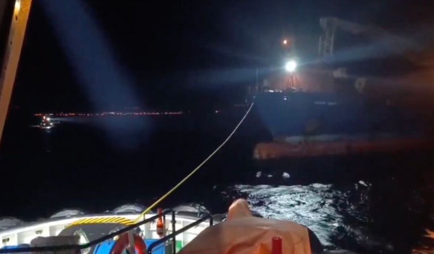 Çanakkale Boğazı'nda kuru yük gemisinde makine arızası