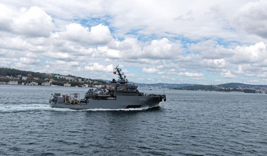 TCG Işın gemisi İstanbul'da