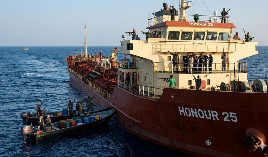 Somali açıklarında kaçırılan tankerde 4 Pakistanlı mürettebat kurtarıldı