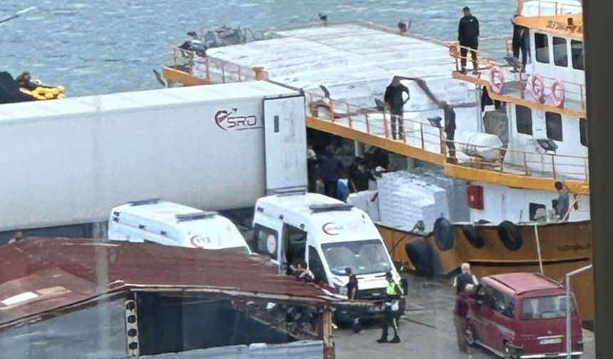 Trabzon açıklarındaki balıkçı teknesinde iş kazası: 1’i ağır 4 yaralı