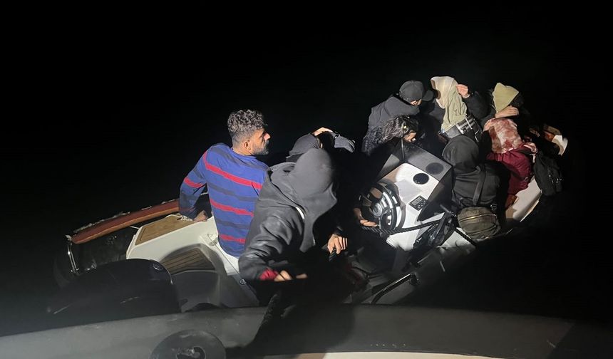 Kıyı gözetleme aracı tespit etti, yakalandılar