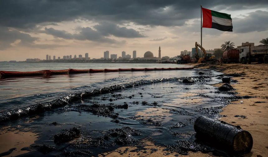 BAE açıklarında tespit edilen petrol sızıntısı durduruldu