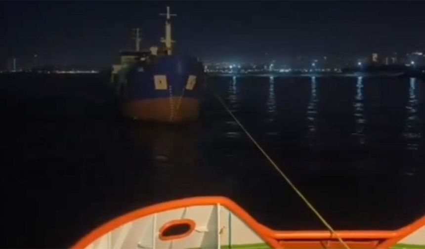 Pendik açıklarında arızalanan tanker kurtarıldı