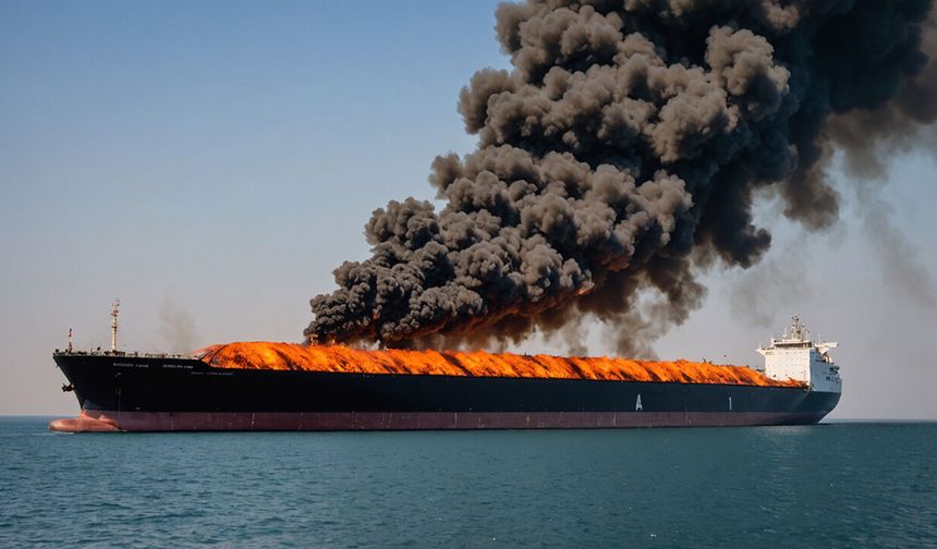 Umman açıklarında 2,5 milyon varil taşıyan tanker vuruldu
